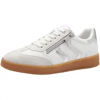 Marco Tozzi Baskets basses gris clair / argent / blanc