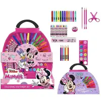 Disney Set de papeterie Minnie Mouse Porte-documents Rose