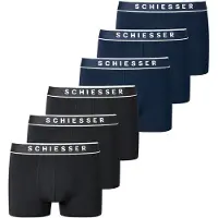 Schiesser Boxers bleu marine / noir / blanc