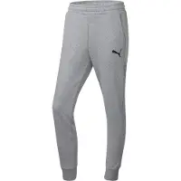 Puma Pantalon de sport 'Team Goal' gris chiné / blanc