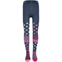 Ewers Collant 'Flipside Blumen' bleu marine / rose ancienne / rose clair