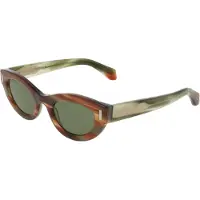 Salvatore Ferragamo Lunettes de Soleil Salvatore SF2062SE 49/23/145 STRIPED BROWN GREEN/GREEN générique femme SF2062SE