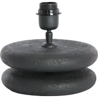 Light & Living Lampe de table - noir - Eboli - bois - luminaire individuel - E27 - 8315212 -