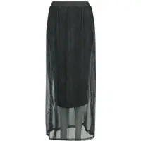 Outer Vision Jupe longue de - Roses - S - XL - pour Femme - noir/vert - Taille S