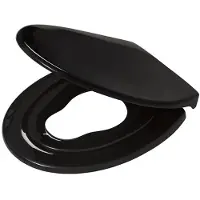Tiger Abattant WC avec Réducteur Tiger Tulsa Thermoplast Noir