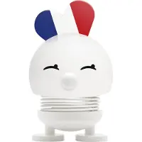 Hoptimist Figurine décorative « I love France » Bimble S, plastique ABS, acier, blanc, 8,7 cm, 32523