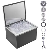 Vevor Bac à Glace Encastrable 44,24 L 507x407x333 mm