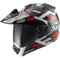 Arai Tour-X5 Match, casque d aventure ,Noir/Gris/Blanc/Rouge ,L