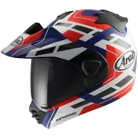 Arai Tour-X5 Match, casque d aventure ,Noir/Blanc/Rouge/Bleu ,XL
