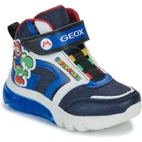 Geox Baskets montantes enfant J CIBERDRON BOY garcons - Bleu - 25