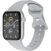 IMoshion Bracelet en silicone Mandala Apple Watch | 38/40/41/42 mm - Gris