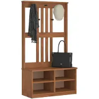 vidaXL Portemanteau SANDNES 87x40x159,5 cm bois massif pin