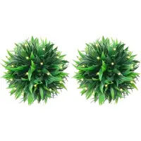 vidaXL Boules de buis artificielles avec lumières LED 4 pcs vert 15 cm