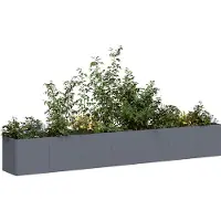 vidaXL Jardinière anthracite 280x40x40 cm acier laminé à froid