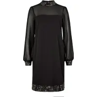 Apricot Robe de cocktail noir