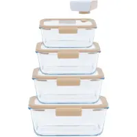 Pebbly Bocal Sous Vide 5 Pcs - 4 Boites Et Pompe Vide D'air