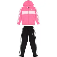 Adidas Seasonal Essentials Tiberio 3 Stripes Fleece Tracksuit Rose 15-16 Years Enfants