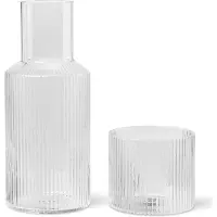 Ferm Living Ripple Set de Carafe Small Clear