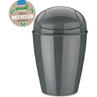 Koziol Poubelle Koziol Recycled Del Swing S 5 Litres Gris