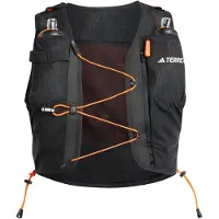 Adidas - Gilet d'hydratation - Terrex Trail Vest 12L Black/White/Impact Orange en Nylon - Taille M - Noir
