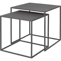 Blomus Table d'Appoint Blomus Fera Steel Gris (Lot de 2)