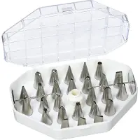 De Buyer coffrets 26 douilles fines pour décor + adaptateur - inox