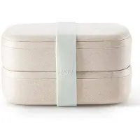 Lékué LunchBox To Go Organic boîte à goûter teinte/couleur Stone 1000 ml