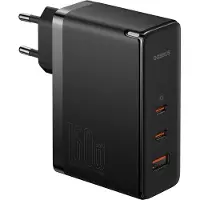 Baseus Gan5 Pro 2X Usb-C / Usb-A 160W Power Charger - Noir + Usb-C - Usb-C 240W Cable - Noir