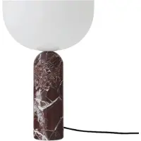 New Works Kizu Lampe de Table Large | Rosso Levanto Marble