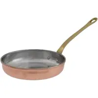Ich-zapfe Poêle - - 22 Cm - Cuivre Et Laiton - Excellent Conducteur De Chaleur - Économie D'énergie