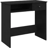 vidaXL Bureau noir 80x40x75 cm bois composite