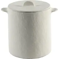 Serax White Earth Pot Blanc avec Couvercle