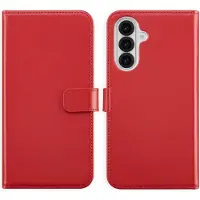Selencia Étui portefeuille en cuir véritable pour Samsung Galaxy A36 / A56 - Rouge
