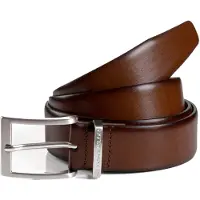 Tom Tailor Ceinture 'Bill' chocolat