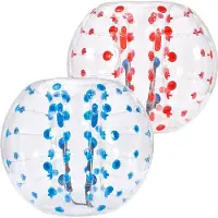 Vevor Bulle Gonflable de 1,5 m 2PCs Pois Bleu et Rouge