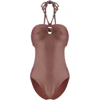 Wolford Maillot de bain ' Disco One Piece ' bronze