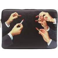 Seletti Toiletpaper Sac pour Ordinateur Portable Lipsticks Black