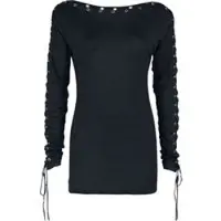 Gothicana by EMP T-shirt manches longues Gothic de - Here To Stay - S - 5XL - pour Femme - noir - Taille 3XL