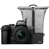 Nikon Z50 II + DX 16-50 mm f/3.5-6.3 + Sac à Dos