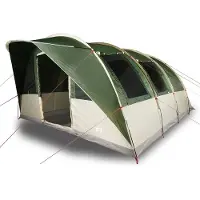 vidaXL Tente tunnel 5 personnes Vert Imperméable