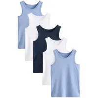 Next Maillot de corps bleu marine / bleu clair / blanc