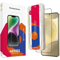 Accezz Protection d'écran en verre trempé avec applicateur pour Samsung Galaxy S25 Plus