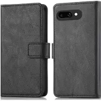 IMoshion Étui de télephone portefeuille de luxe Google Pixel 9A - Noir