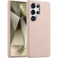 Accezz Coque Liquid Silicone pour Samsung Galaxy S25 Ultra - Rose