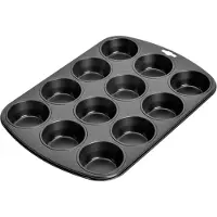 Kaiser Fototechnik Inspiration Muffin Pan 12 Cups 38x27 Cm Mold Noir