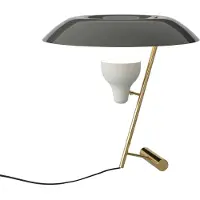 Astep Model 548 Lampe de Table Polished Brass|Grey