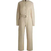 BOSS pour femme. 50536843 Combinaison beige Daiyla (S), Casuel, Viscose, Manche longue