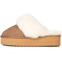Gooce Pantoufle 'Emeline' brocart / blanc