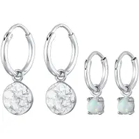 Elli Parure de bijoux argent / transparent