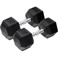 Orange Gym Ensemble d'haltères Orange Gym Hex Dumbbell 2 x 4 KG Noir